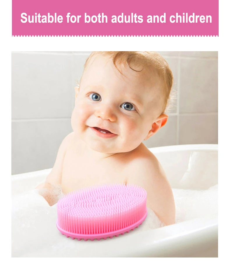 Amazon Hot Sale Silicone Loofah Bath Cleansing Body Brush