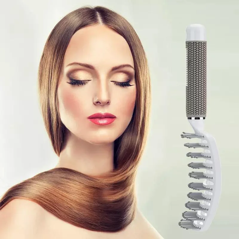 Yaeshii Long Thick Thin Curly Tangled Hair Curved Magic Vented Hair Brush for Women