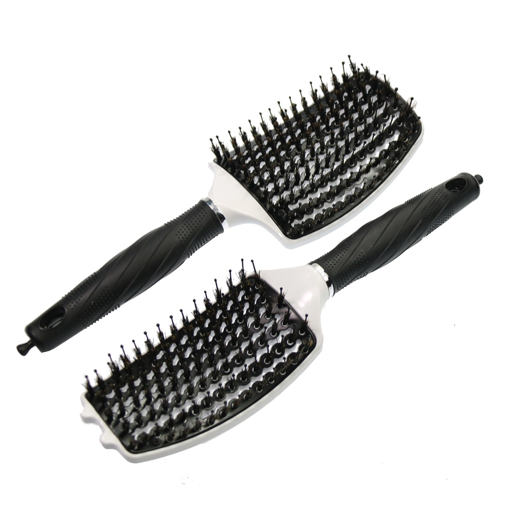 Professional Boar Bristle Vent Hair Brush Curved Vented Detangling Brush