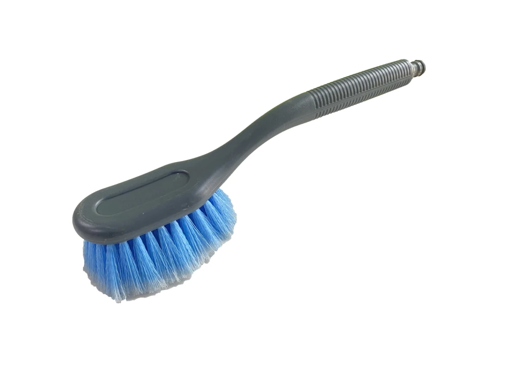 Man Made Pig Bristles Car Brush Water Through Brush Water Flow Brush Horse Bristles Brush Hand Car Cleaning Brush Car Care Products Plastic Car Brush