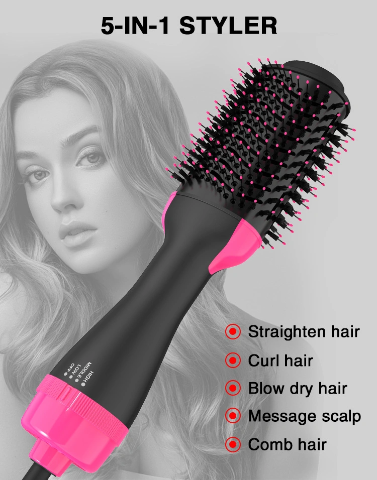 Hair Brush Own Brand Hot Air Comb One-Step Hair Dryer Fast Straight Hair Brush Hot Air Brush