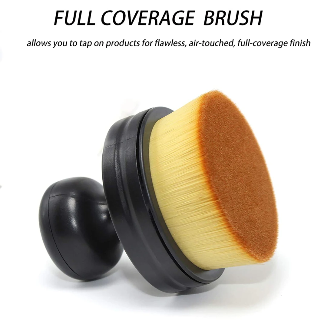 Large Full Coverage Makeup Brushes Travel Kabuki Foundation Brush for Blending Liquid, Cream or Flawless Powder Cosmetics Brush for Face & Body