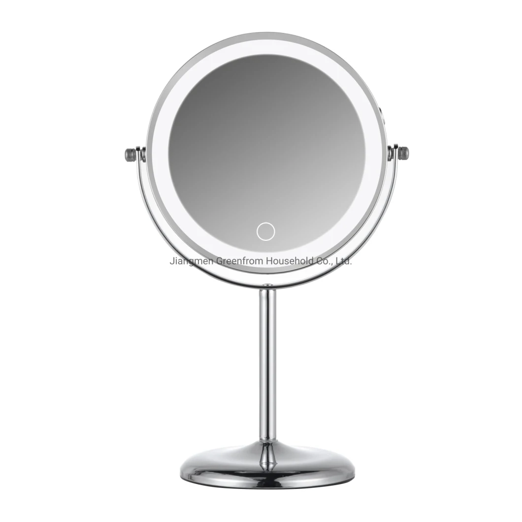 Rechargeable 7′′ HD Double Sided Tabletop Vanity Mirror for Makeup