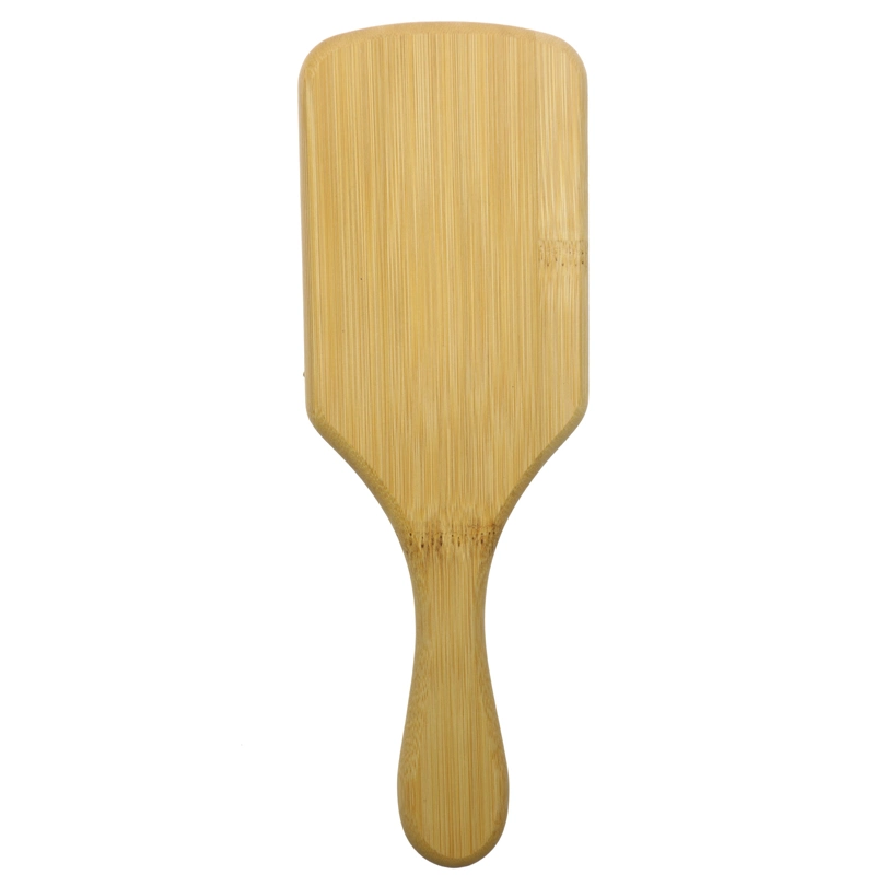 Amazon Hot-Sale-Massage-Hair-Brush-Men Private Label Square Wooden Bamboo Paddle Brush