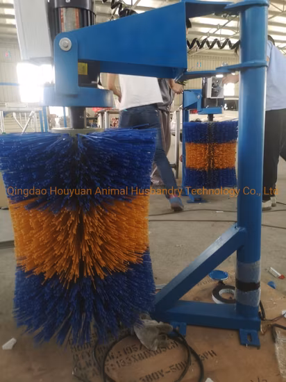 Cepillo de limpieza de cuerpo de vaca terrestre con soporte de nailon de fibra automático de la mejor calidad