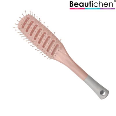 Beautichen, venta al por mayor, cepillo para estilizar el cabello rizado para mujeres, secado rápido, cerdas de nailon suave de plástico personalizadas privadas, cepillo para el cabello ventilado