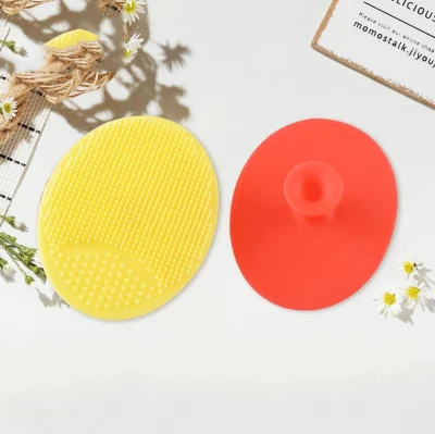 Cepillos de baño de silicona suave Exfoliante corporal Masaje Cepillo dispensador de limpieza para bebés