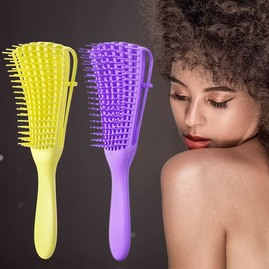 Cepillo de pelo de pulpo ventilado con logotipo personalizado de enredo recién llegado que desenreda para mujeres